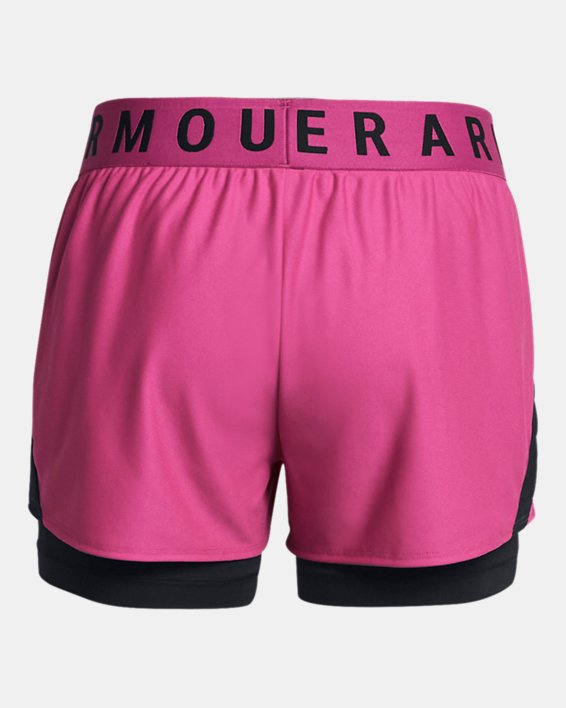 กางเกงขาสั้น UA Play Up 2-in-1 สำหรับผู้หญิง in Pink image number 5